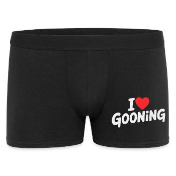 J’adore le gooning - Un design de mèmes drôle pour les joueurs - Boxer Homme - noir - Devant