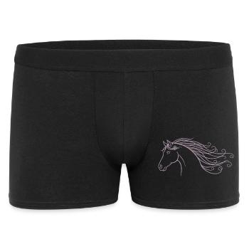 Semelle minimaliste de cheval à cheval en silhouette - Boxer Homme - noir - Devant