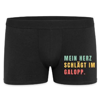 Mon cœur bat au galop - Boxer Homme - noir - Devant