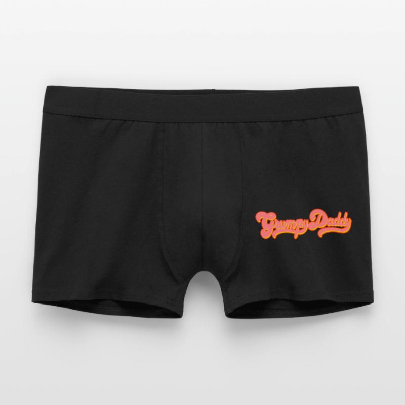 Grumpy Daddy Retro Script - Color "Exploitation" Men's Boxer Shorts