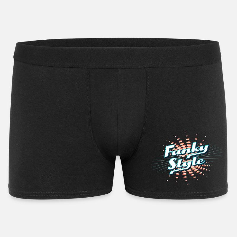 Funky Style Neon Explosion - Männer Boxer Shorts - Schwarz