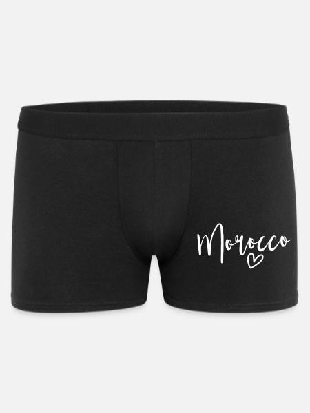 Marokko Herz Frauenliebe Marokko - Männer Boxer Shorts - Schwarz