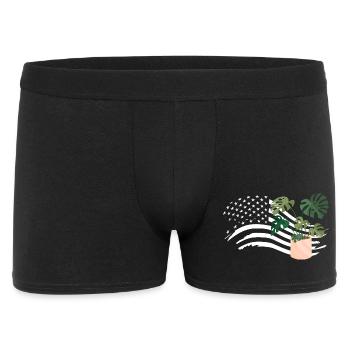 American Flag Plant Lover Plants - Men's Boxer Shorts - black - Front
