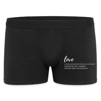 Love Text Valentines Day - Men's Boxer Shorts - black - Front