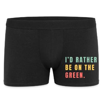 Je préfère être sur le green - Boxer Homme - noir - Devant