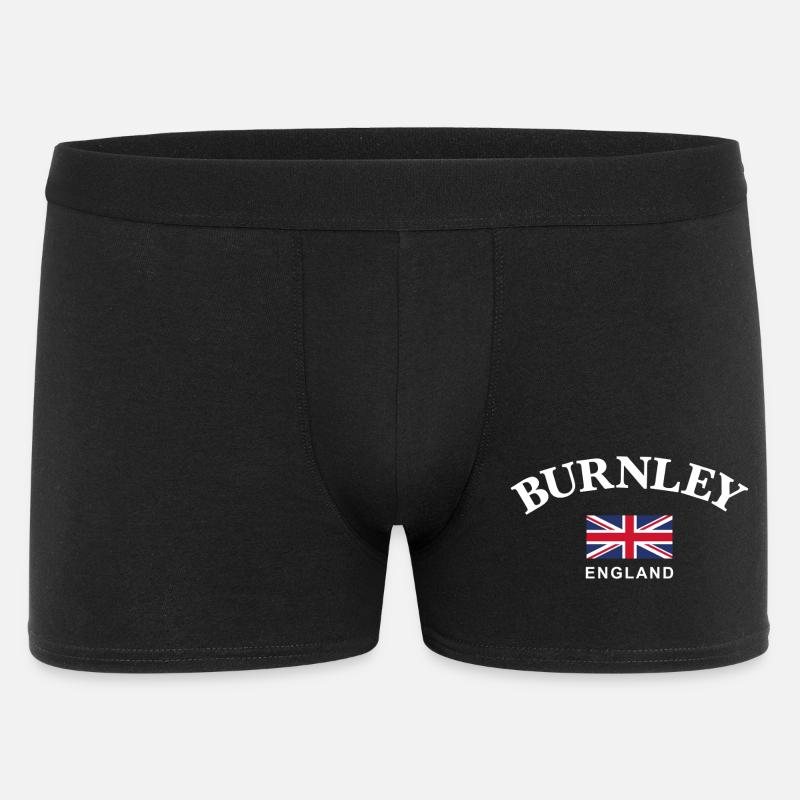 Burnley, England - Männer Boxer Shorts - Schwarz
