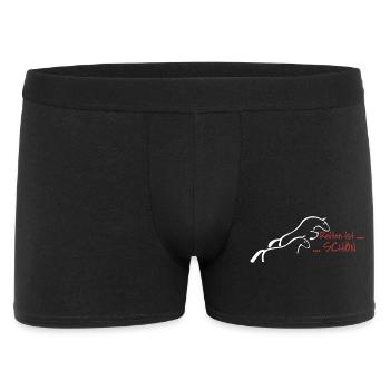 Horseback riding is beautiful... - Men's Boxer Shorts - black - Front