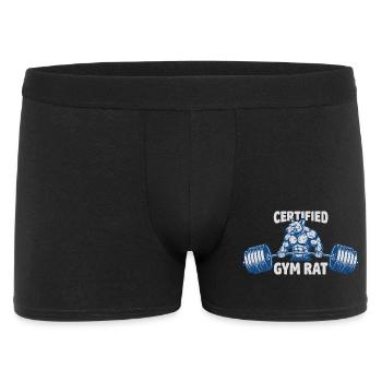 Muscular Gym Rat – Graphics for Fitness Fans - Men's Boxer Shorts - black - Front