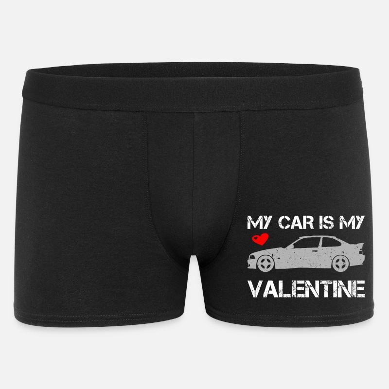 Ma voiture est ma Saint-Valentin - Boxer Homme - noir