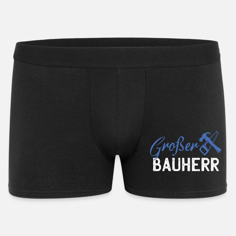 GrafBen Builder Building Graphics - Men's Boxer Shorts - black