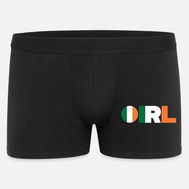 Irland - Männer Boxer Shorts - Schwarz