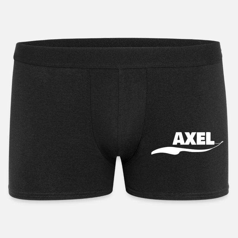 Geschenk Axel - Männer Boxer Shorts - Schwarz