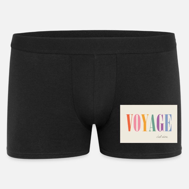Voyage – c’est vivre - Boxer Homme - noir