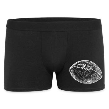 American Football Ball Line Art - Men's Boxer Shorts - black - Front