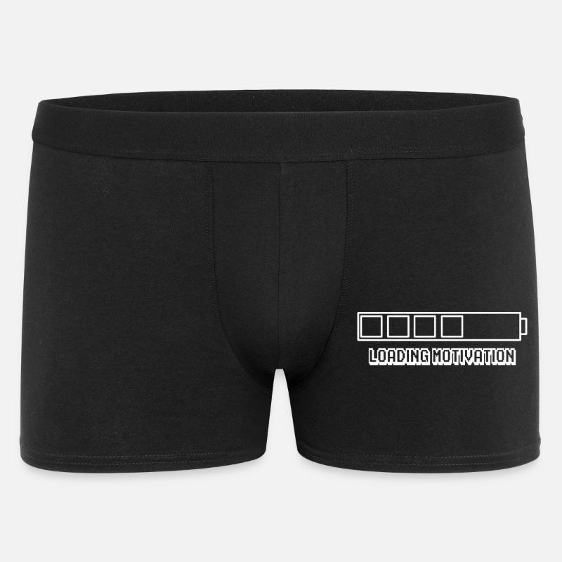 Loading Motivation - T-Shirt - Männer Boxer Shorts - Schwarz