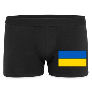 Ukraine Flag BlueYellow Harmony - Männer Boxer Shorts - Schwarz - Vorne