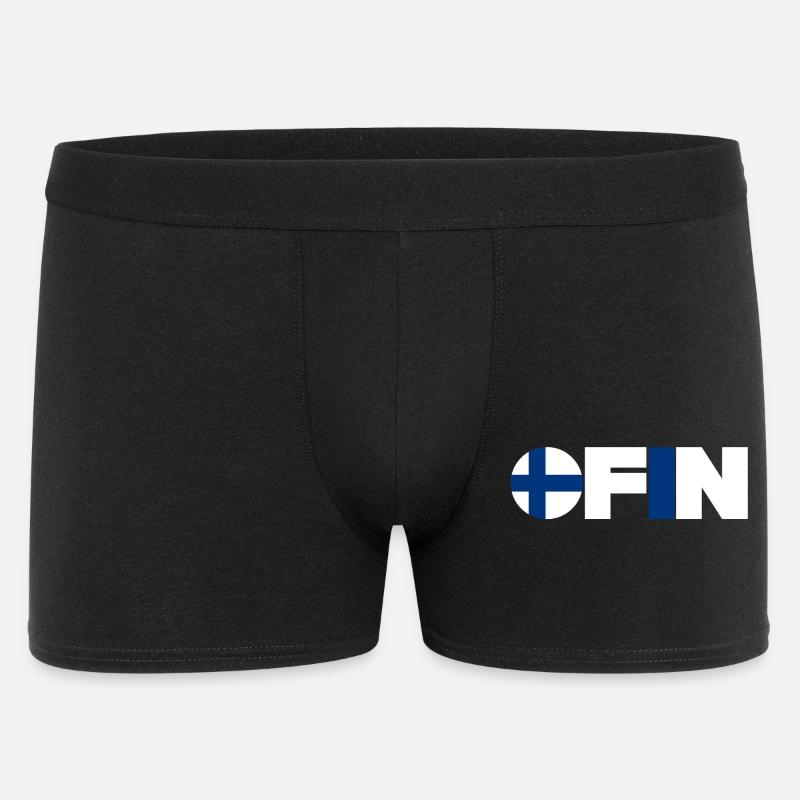 Finnland - Männer Boxer Shorts - Schwarz