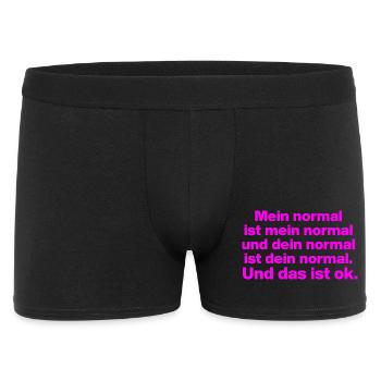 MY NORMAL IS MY NORMAL, YOURS IS ALL OK ✌️ - Men's Boxer Shorts - black - Front