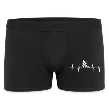 Snowboarder Heartbeat Snowboarding Snowboard - Boxer Homme - noir - Devant