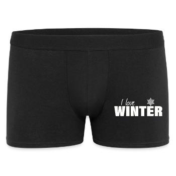 J’adore l’hiver - Boxer Homme - noir - Devant