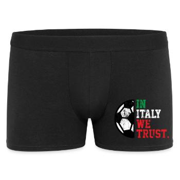 En Italie, nous avons confiance - Boxer Homme - noir - Devant