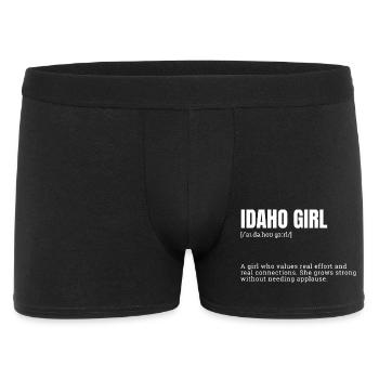 Déclaration de force des filles de l’Idaho - Boxer Homme - noir - Devant