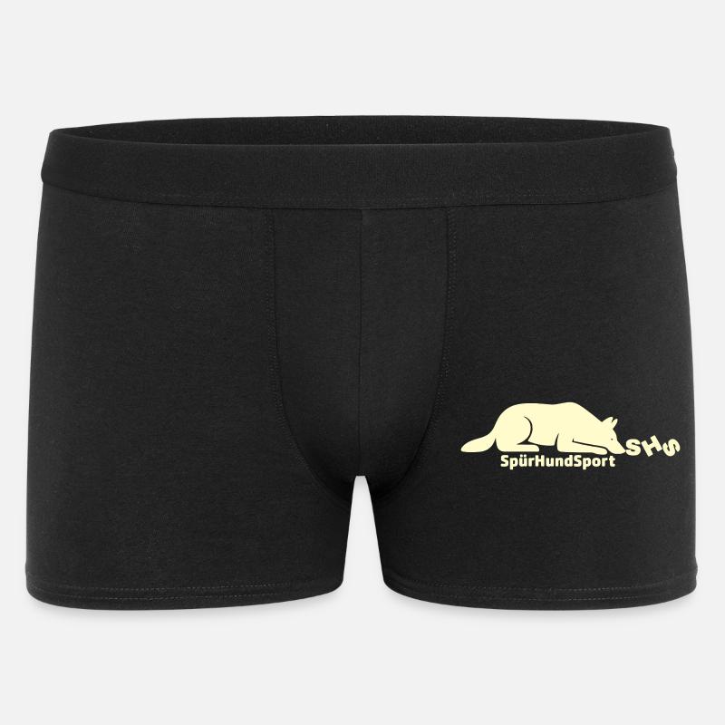 SHS Logo lemon - Männer Boxer Shorts - Schwarz