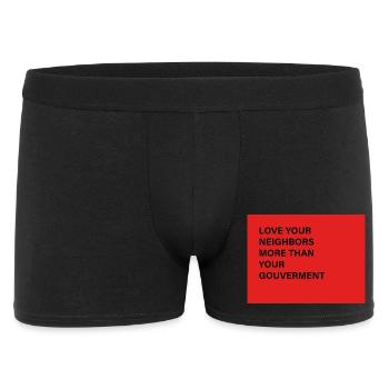 LOVE - Männer Boxer Shorts - Schwarz - Vorne