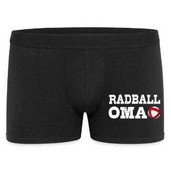 Radball, OMA, Radballer, Hallenradsport - Männer Boxer Shorts - Schwarz - Vorne