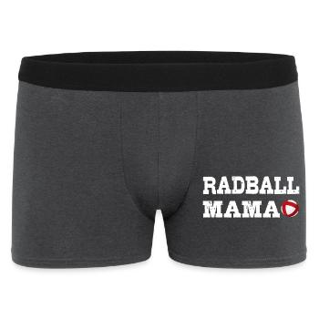 Radball, Radballer, Hallenradsport, Mama,  - Männer Boxer Shorts - Anthrazit - Vorne