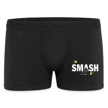 Padel Smash Power Sport Court Look - Männer Boxer Shorts - Schwarz - Vorne