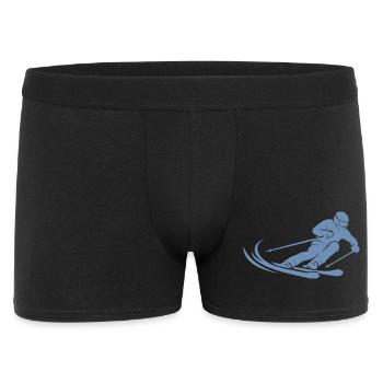 Ski minimaliste en silhouette - Boxer Homme - noir - Devant