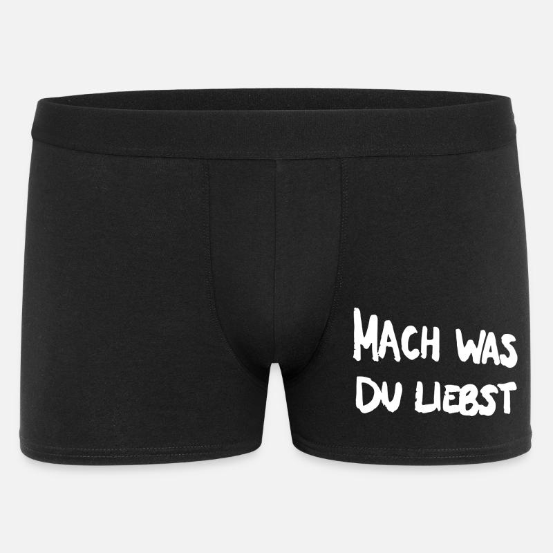 Mach was du liebst. - Männer Boxer Shorts - Schwarz
