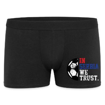 En Serbie, nous avons confiance - Boxer Homme - noir - Devant