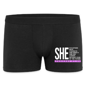 Chapter 31 Bible Proverb Jesus Christ Bible Verse - Men's Boxer Shorts - black - Front