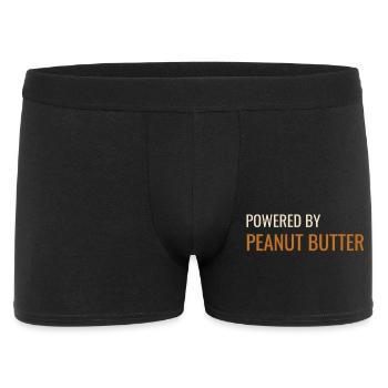 Alimenté par du beurre de cacahuète - Boxer Homme - noir - Devant