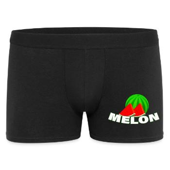 MELON - Männer Boxer Shorts - Schwarz - Vorne