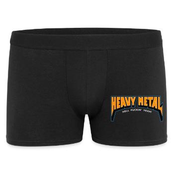 Logo texte Heavy Metal Hell yes - Boxer Homme - noir - Devant