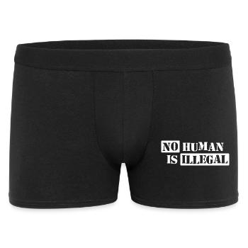 No Human Is Illegal - Men's Boxer Shorts - black - Front