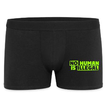No Human Is Illegal - Men's Boxer Shorts - black - Front