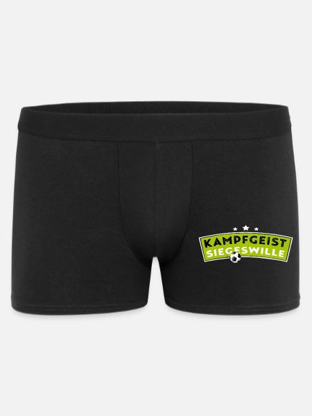 Kampfgeist - Siegeswille - Fussball - Männer Boxer Shorts - Schwarz
