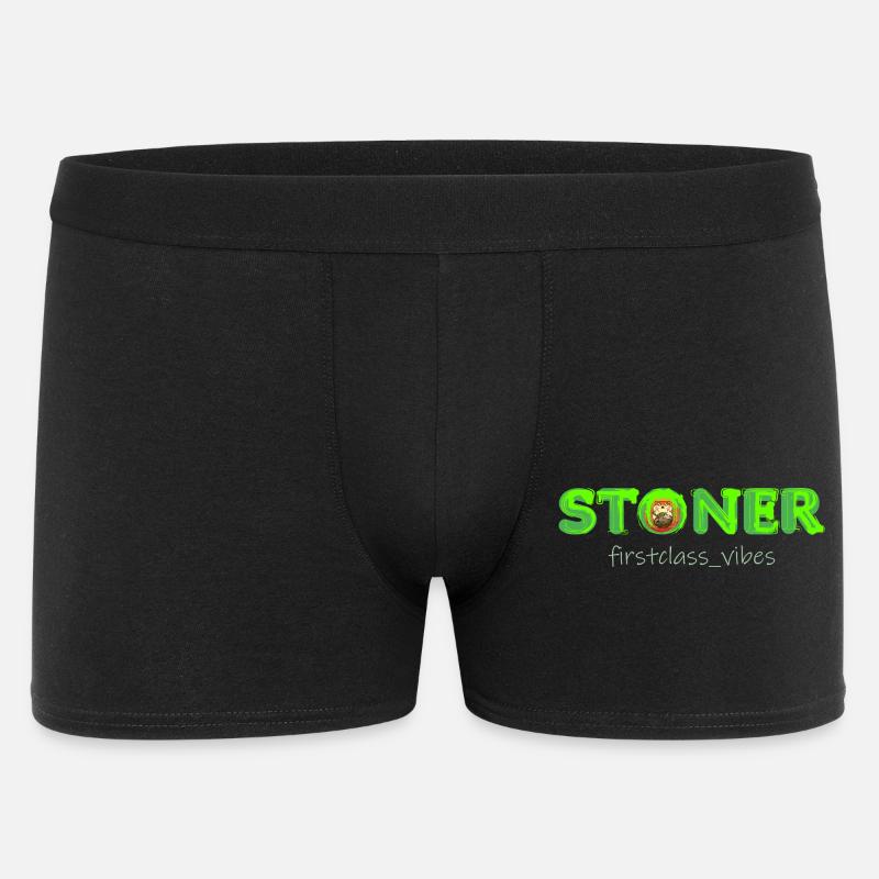 Stoner firstclass_vibes - Männer Boxer Shorts - Schwarz