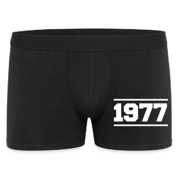 1977 Cadeau rétro 1977 original 1977 - Boxer Homme - noir - Devant
