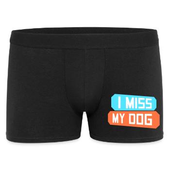 Mon chien Dog Amamant Dog Love Logo de blague - Boxer Homme - noir - Devant