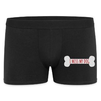 Mon chien Dog Amamant Dog Love Logo de blague - Boxer Homme - noir - Devant