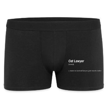 Avocat chat, comme un avocat normal, mais bien plus cool - Boxer Homme - noir - Devant
