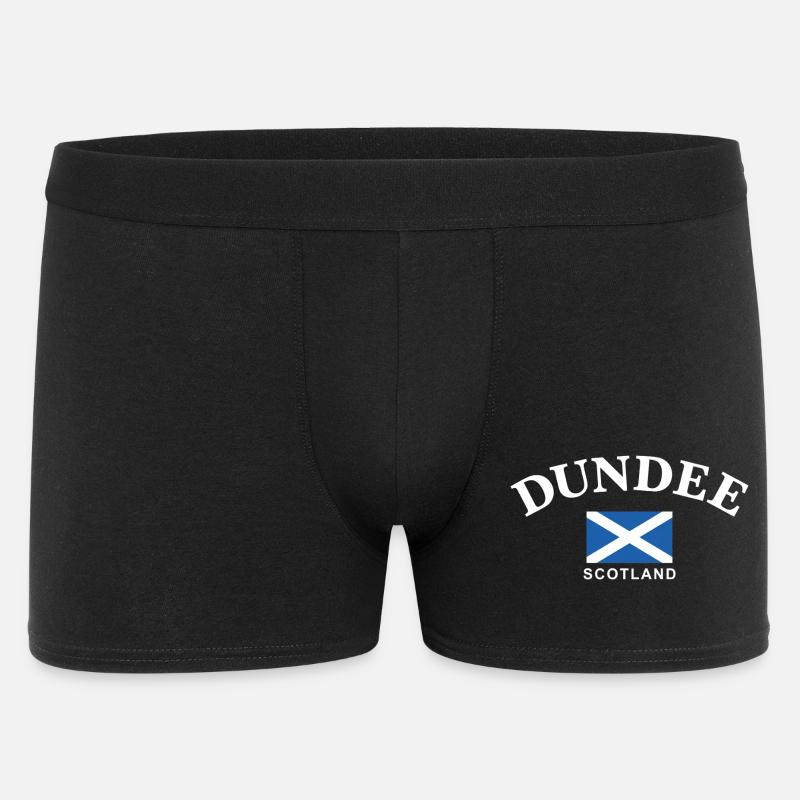 Dundee, Schottland - Männer Boxer Shorts - Schwarz