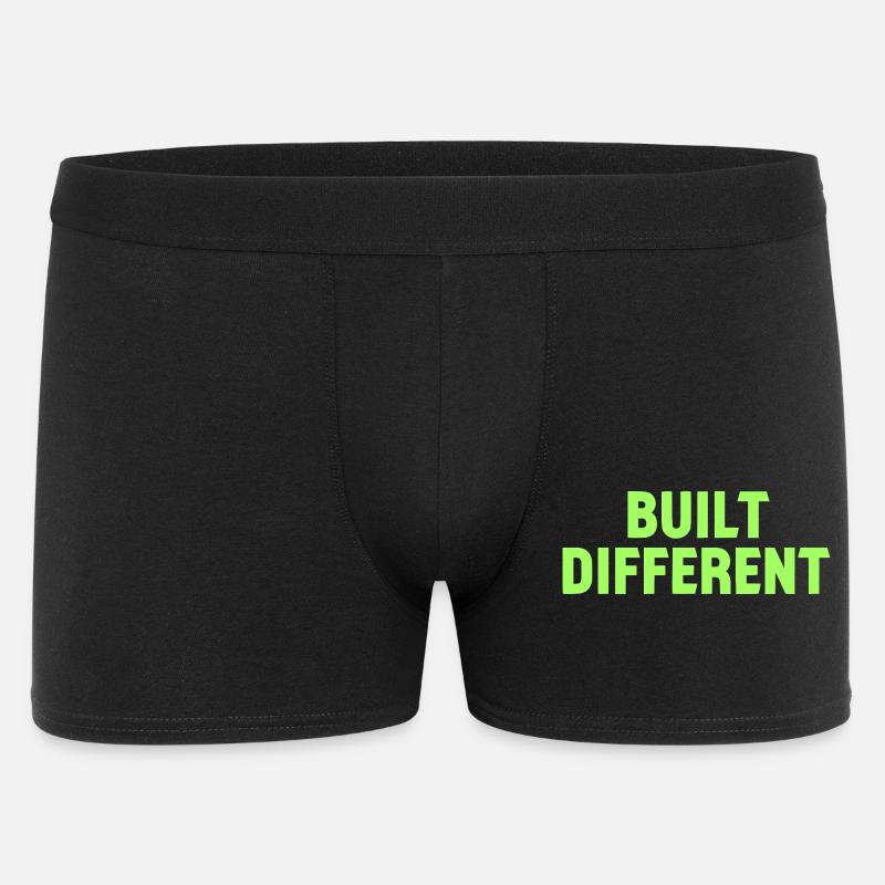 Built Different Neon Tee - Männer Boxer Shorts - Schwarz