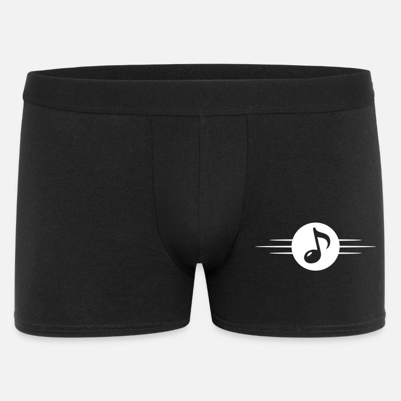 Musiknote Symbol Linie - Männer Boxer Shorts - Schwarz