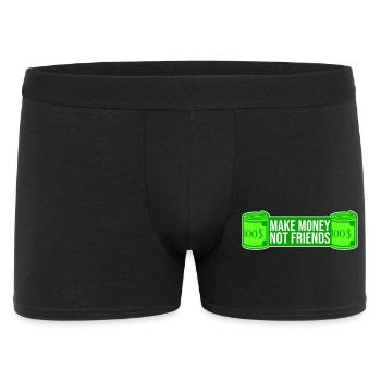 Gagne de l’argent, pas des amis, slogan Slogan - Boxer Homme - noir - Devant